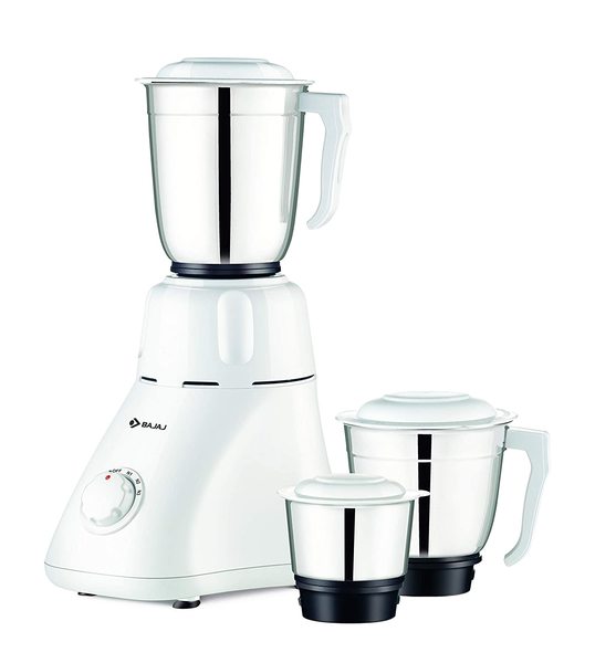 Buy Bajaj Easy 500-Watt Mixer Grinder with 3 Jars (White) on EMI