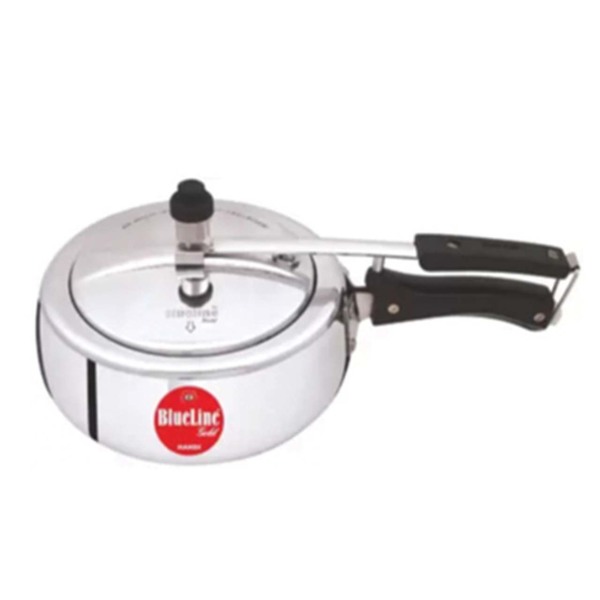 Buy Blue Line Gold Handi Aluminium Inner Lid Pressure Cooker, 1.5 Litre, Silver on EMI