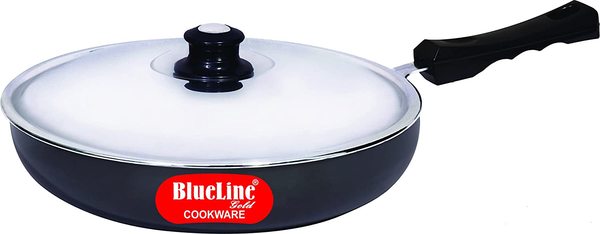 Buy Blue Line Gold Hard Anodized Induction Compatible Frying Pan (2 Litre, 24 cm) on EMI