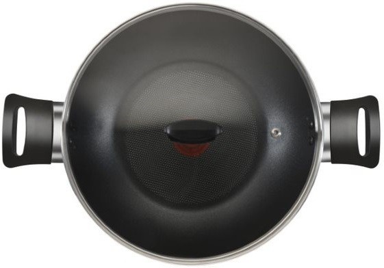 Buy Tefal Day By Day 30Cm Black Non Stick Kadhai With Lid on EMI