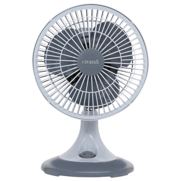 Buy Croma 9inch Sweep 3 Blade Table Fan (Inverter Compatible, Grey) with 2years warranty- A TATA PRODUCT on EMI