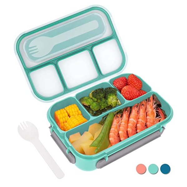 Buy Zello leak proof 4 compartment lunch boxes reusable microwave freezer safe portion snack containers for adults and kids lunch boxes for adults - 1300 ML lunch box Microwave/Dishwasher/Freezer Safe on EMI