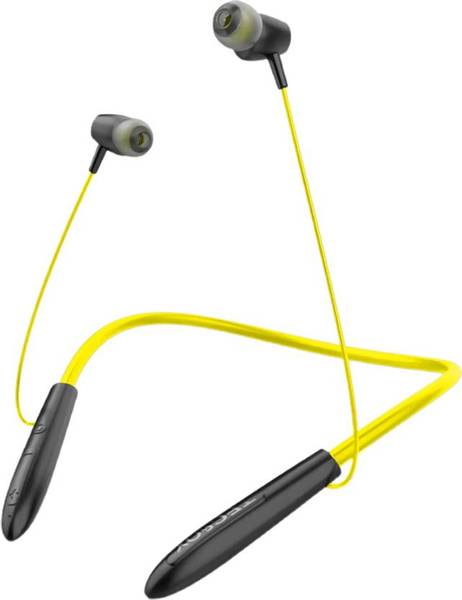 Buy TecSox Wireless Neckband|13H Playback| IPX 5 Sweat Resistance Bluetooth Headset(Yellow, Black, In the Ear) on EMI