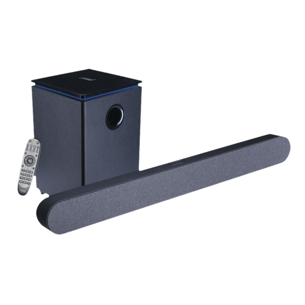 Buy Croma 180 W Bluetooth Soundbar With Remote (Rich And Deep Bass, 2.1 Channel, Black) 1 Year Warranty (Black) - A Tata Product on EMI
