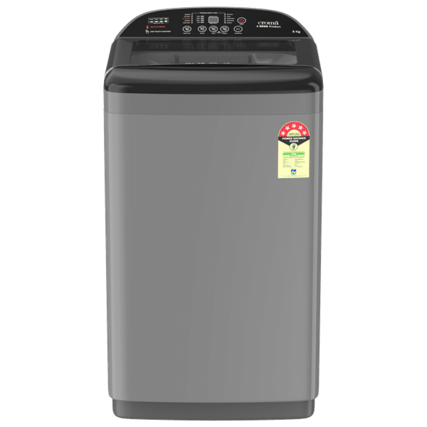 Buy Croma 8 Kg 5 Star Fully Automatic Top Load Washing Machine (Pulsator Wash Technology, Inox Grey) With 2 Years Warranty (Inox - A Tata Product on EMI
