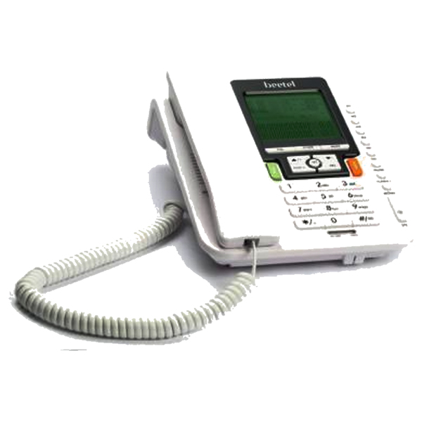 Buy Beetel M71 Corded Landline Phone(BLACK GREY, White, Black) on EMI