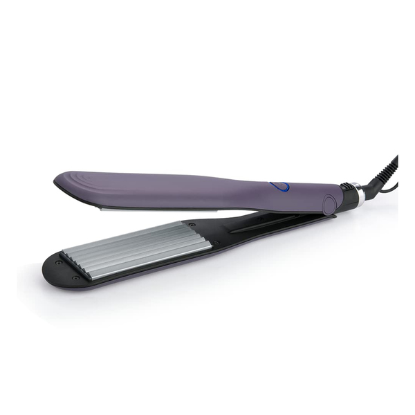 Buy Syska HCM100 SalonFinish Hair Crimper With Cermaic Coating, Wide Plate & PTC Heating Technology (Purple) on EMI