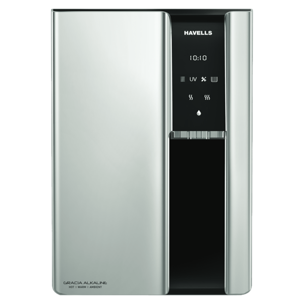 Buy Havells Gracia RO + UV Electrical  Water Purifier (Alkaline Water Technology, GHWRGAS015, Silver and Black) on EMI