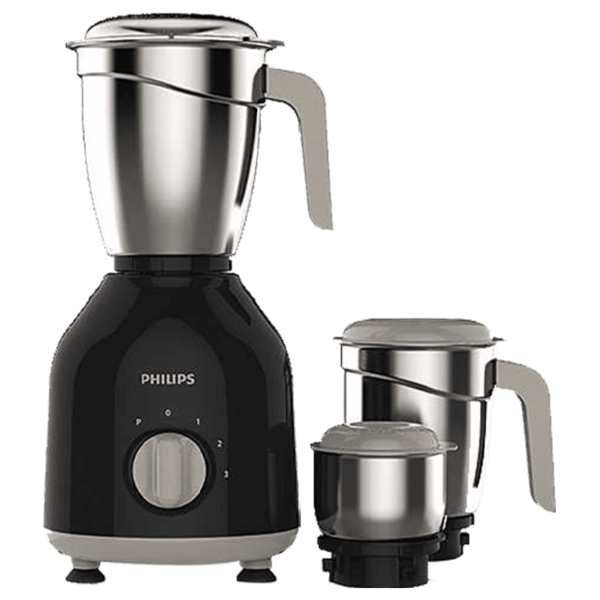 Buy Philips Daily Collection 750 Watts 3 Jars Mixer Grinder (Turbo Motor, HL7756/00, Black) on EMI
