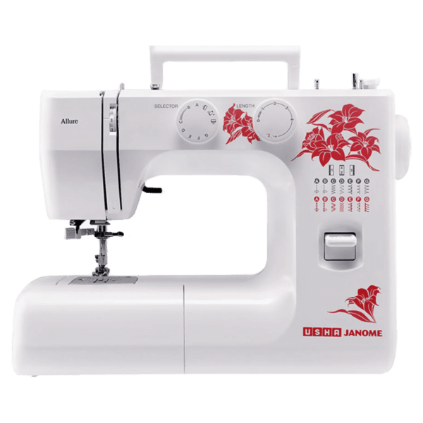 Buy Usha Allure DLX Electric Sewing Machine (20117000003, White) on EMI