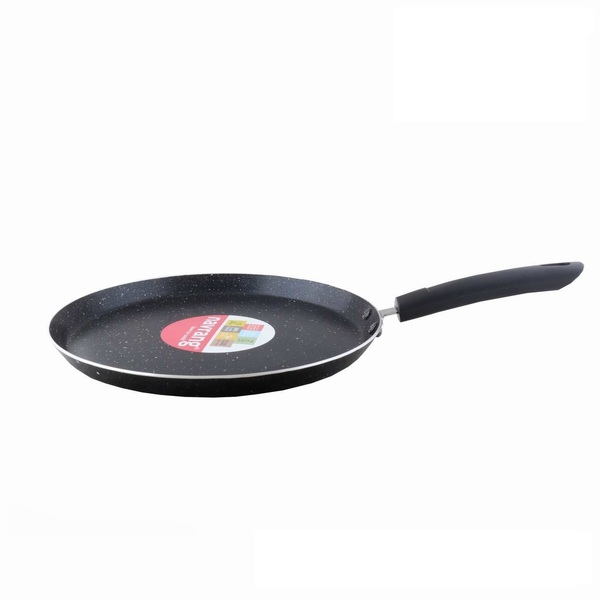 Buy Navrang Non Stick Non Induction  Aluminium Dosa Tawa Spatter, 275mm, Black and White, on EMI