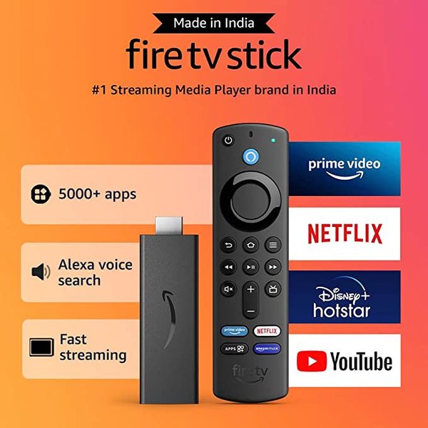 Buy Amazon Fire TV Stick with Alexa Voice Remote (includes TV and app controls) | HD streaming device on EMI