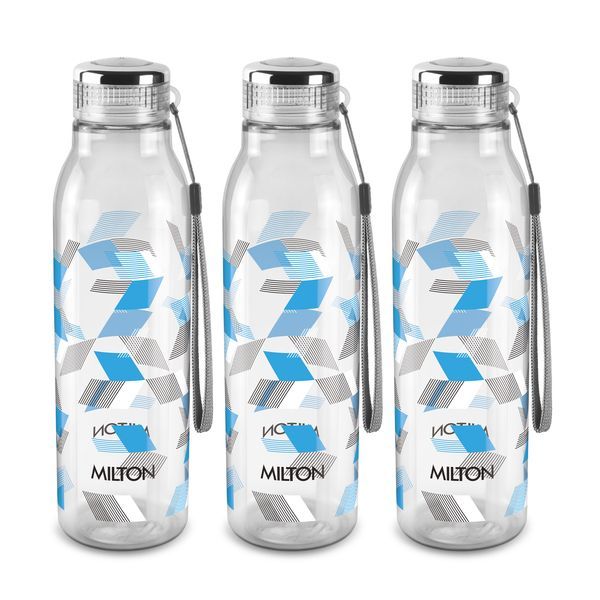 Buy Milton Helix 1000 Pet Water Bottle, Set of 3, 1 Litre Each, Blue | BPA Free | 100% Leak Proof | Office Bottle | Gym Bottle | Home | Kitchen | Travel Bottle | Hiking | Treking Bottle on EMI