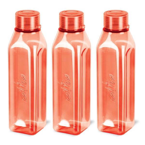 Buy Milton Prime 1000 Pet Water Bottle, Set of 3, 1 Litre Each, Red | BPA Free | 100% Leak Proof | Office Bottle | Gym Bottle | Home | Kitchen | Travel Bottle | Hiking | Treking Bottle on EMI