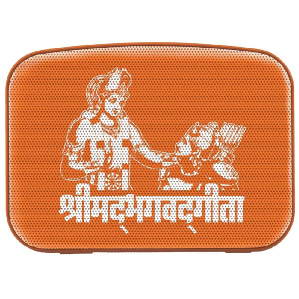 Buy Saregama Carvaan Mini Bhagavad Gita 5W Portable Bluetooth Speaker (5 Hours Playtime, 2.1 Channel, Orange) on EMI