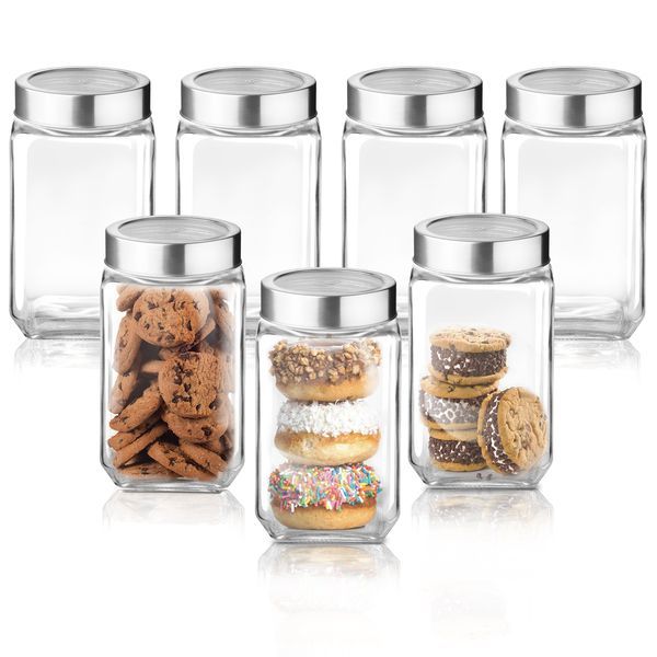 Buy Treo by Milton Cube Storage Jar 800 ml, Set of 7,Transparent | BPA Free | Storage Jar | Kitchen Organizer | Air Tight | Modular | Multipurpose Jar on EMI