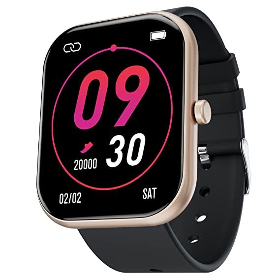 Buy Fire Boltt Dazzle Plus (Bsw037) Smartwatch Full Touch Largest Borderless 1.81 Display & 60 Sports Modes With Ip68 Rating, Sp02 Tracking, Over 100 Cloud Based Watch Faces (Gold Black) on EMI