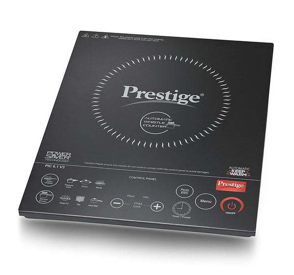 Buy Prestige PIC 6.1 V3 2200 Watt Induction Cooktop with Touch Panel (Black) on EMI