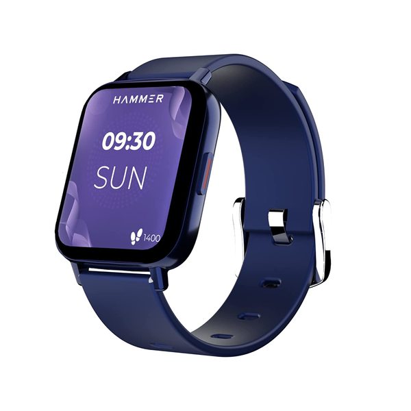 Buy Hammer Pulse 3.0 1.69" Calling Smart Watch with SpO2, Blood Oxygen Monitoring, Continuous Heart Rate, Full Touch & Multiple Watch Faces (Blue) on EMI