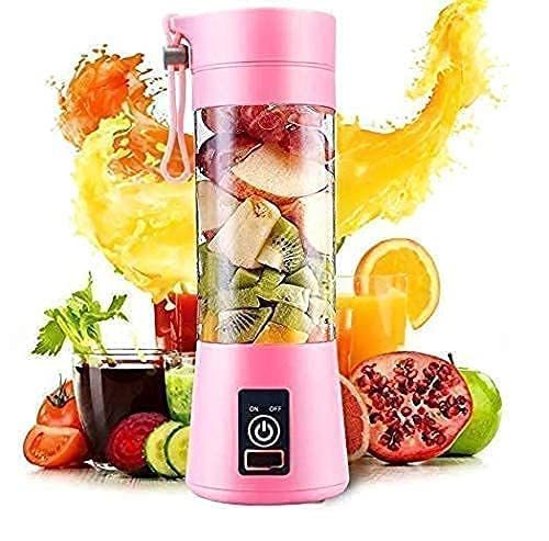 Buy Zello Portable Electric USB Juice Maker Stainless BLED Blender Grinder Mixer, Egg Multifunctional Rechargeable Bottlee with 6 Blades (multi) (multi) on EMI
