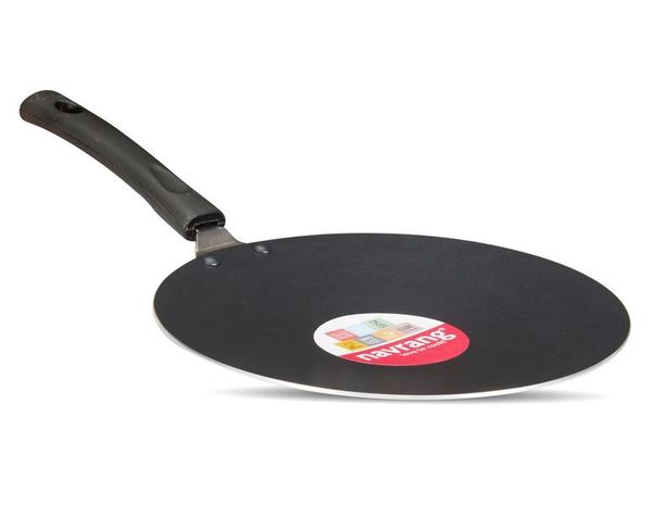 Buy NAVRANG NONSTICK ALUMINIUM ROTI TAWA 240MM,NON-INDUCTION,BLUE on EMI