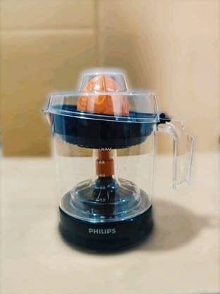 PHILIPS Citrus Press Juicer HR2799/00, Black & Transparent, Large