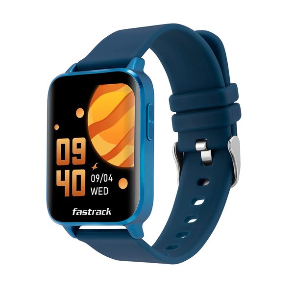Buy Fastrack Reflex Curv Smartwatch, 2.5D Curved Display, AI-Enabled Coach, Multiple Sports Mode, Complete Health Suite with Temperature Monitor, 7 Days Battery Life & 5 ATM Cobalt Blue on EMI