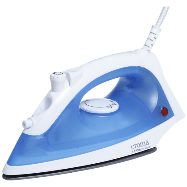 Buy Croma 1200 Watts Steam Iron (Non Stick Teflon Coating, Blue) With 1 Year Warranty (Blue) - A Tata Product on EMI