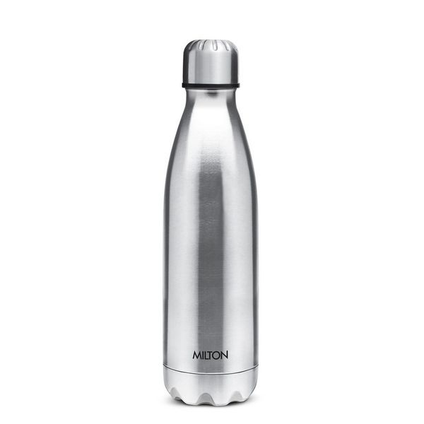 Buy Milton Shine 1100 Stainless Steel Water Bottle, 1075 ml, Silver | Leak Proof | Office Bottle | Sports Bottle | Home | Kitchen | Hiking | Treking Bottle | Travel Bottle on EMI