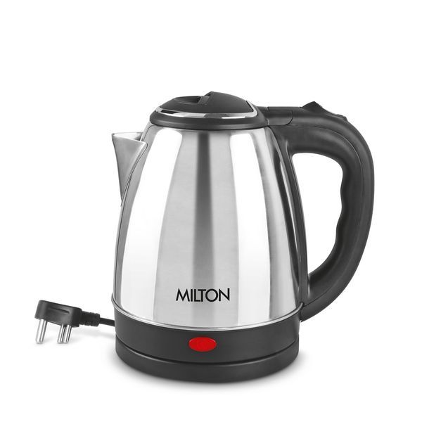 Buy Milton Go Electro 1.2 Stainless Steel Electric Kettle, 1 Piece, 1200 ml, Silver | Power Indicator | 1500 Watts | Auto Cut-off | Detachable 360 Degree Connector | Boiler for Water on EMI