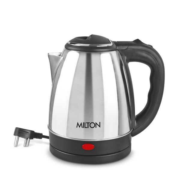 Buy Milton Go Electro 1.5 Stainless Steel Electric Kettle, 1 Piece, 1500 ml, Silver | Power Indicator | 1500 Watts | Auto Cut-off | Detachable 360 Degree Connector | Boiler for Water on EMI