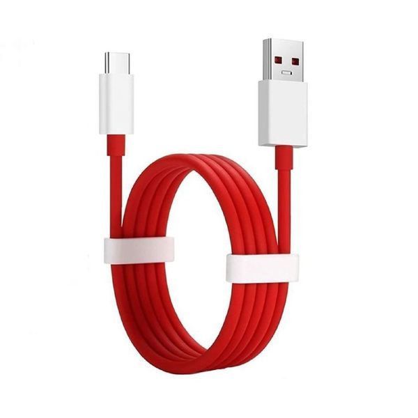 Buy Alqo IC based premium quality VOOC USB Cable Type C  7 Pin for Data Sync Fast Charging for all Smartphones (1 Mtr. Red) on EMI