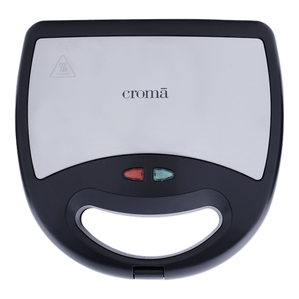 Buy Croma 750 W 2 Slice Sandwich Maker With Cool Touch Handle (Black) Years Warranty - A Tata Product on EMI