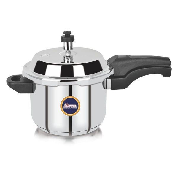 Buy Softel Stainless Steel 5 Litre Pressure Cooker | Induction Bottom | Silver on EMI