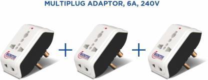Buy Microtek Multiplug 6A Socket Set  (Pack of 3) on EMI