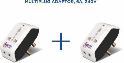 Buy Microtek Multiplug 6A Socket Set  (Pack of 2) on EMI