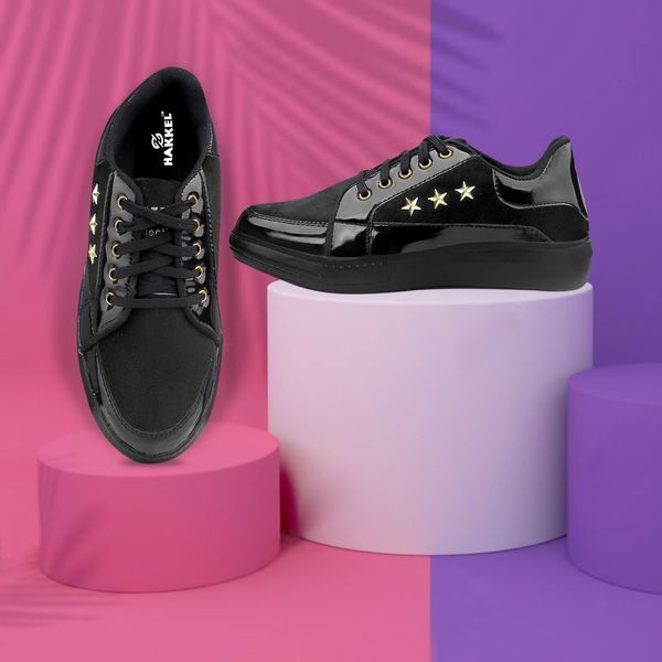 Buy Hakkel Women Casual Shoe BLACK on EMI