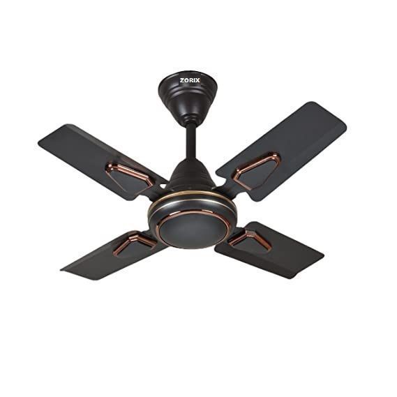 Buy Zorix Ceiling Fan 600 Mm/ 24 Inch Decorative Smokey Brown (Smokey Brown) on EMI
