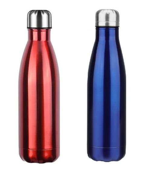 Buy ALQO 500 ml Thermosteel double wall  Vacuum insulated Water Bottle  (Pack of 2 bottles) ( Red & Blue) on EMI