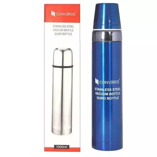 Buy ALQO 1000ml stainless steel double wall  Vacuum insulated Water Bottle  (Blue colour) on EMI