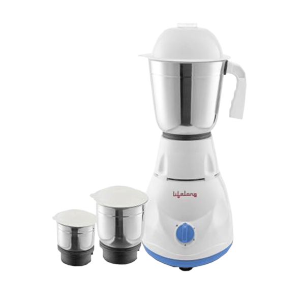 Buy Lifelong Power Pro 500 Watts 3 Jars Mixer Grinder (Overload Protection, LLMG20, White) on EMI