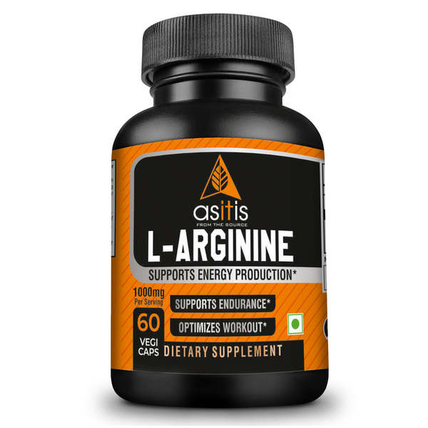 Buy AS-IT-IS Nutrition L-Arginine Capsules for Muscle Building & Endurance 500mg - 60 counts on EMI