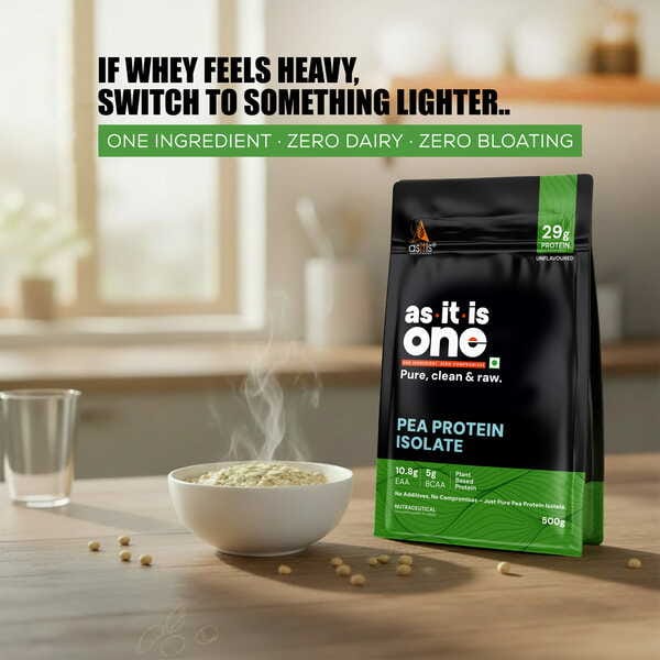 Buy AS-IT-IS ONE Pea Protein Isolate | Vegan Plant Protein | Easy To Digest | Gluten-Free 500g on EMI