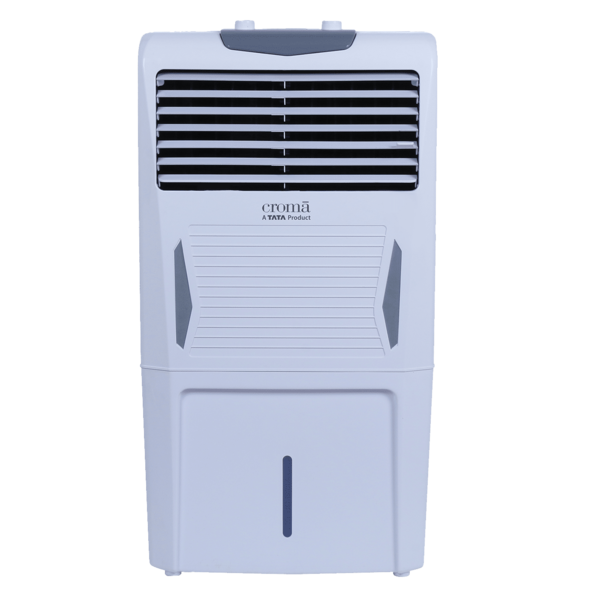 Buy Croma 40 Litres Personal Air Cooler (Inverter Compatible, White And Grey) - A Tata Product on EMI