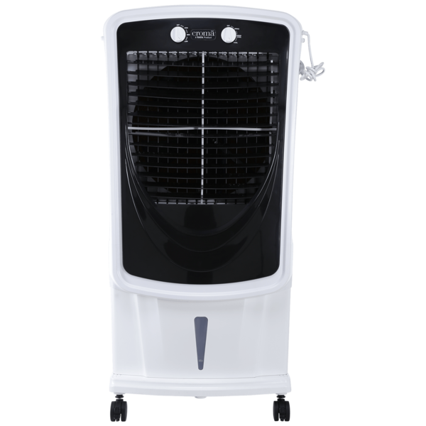 Buy Croma 75 Litres Desert Air Cooler (Anti Bacterial Honeycomb Pad & Tank, White Black) (White, Grey) - A Tata Product on EMI