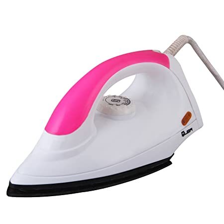 Buy QUBA 1000 Watt Dry Iron with Advance Soleplate and Anti-Bacterial German Coating Technology on EMI