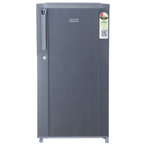 Buy Croma 165 Litres 2 Star Direct Cool Single Door Refrigerator With Anti Fungal Gasket (Criss Cross Metallic Grey) 1 Year Warranty- A Tata Product on EMI