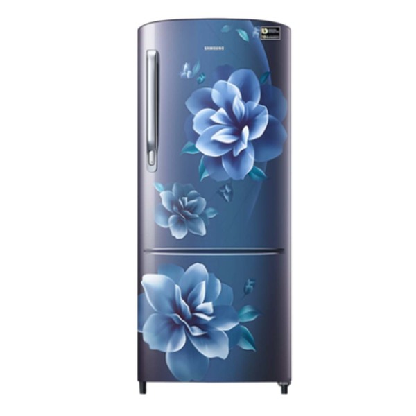 Buy Samsung 183 L Stylish Grand Design Single Door Refrigerator Rr20 C1723 Cu (Camellia Blue) on EMI