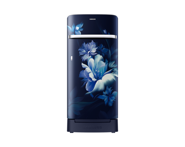 Buy Samsung 189 L Horizontal Curve Design Single Door Refrigerator Rr21 C2 H25 Uz (Midnight Blossom Blue) on EMI