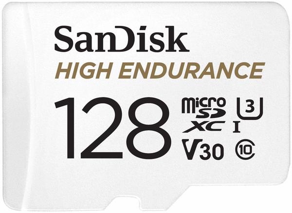Buy SanDisk 128GB High Endurance Video MicroSDXC Card with Adapter for Dash Cam and Home Monitoring Surveillance Systems - C10, U3, V30, 4K UHD, Micro SD Card - SDSQQNR-128G-GN6IA on EMI